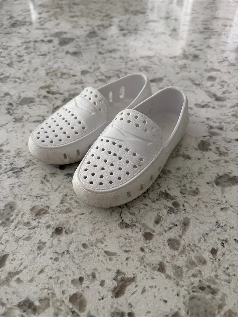Kids Slip-On White Water Shoes with Vent Holes